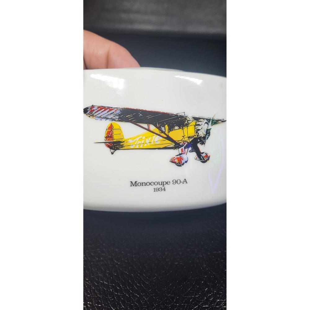 Vintage Desk Organizer  1934 Monocoupe 90-A Porcelain Mint Condition - Picture 2 of 8